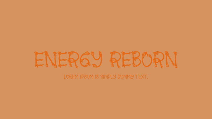 Energy Reborn Font