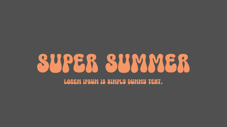 Super Summer Font