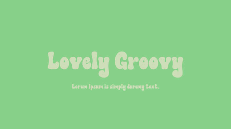 Lovely Groovy Font