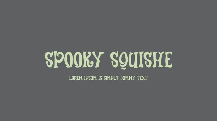Spooky Squishe Font