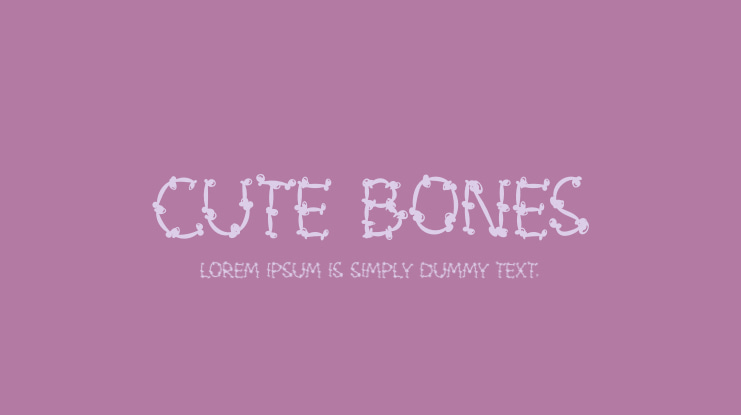 Cute Bones Font