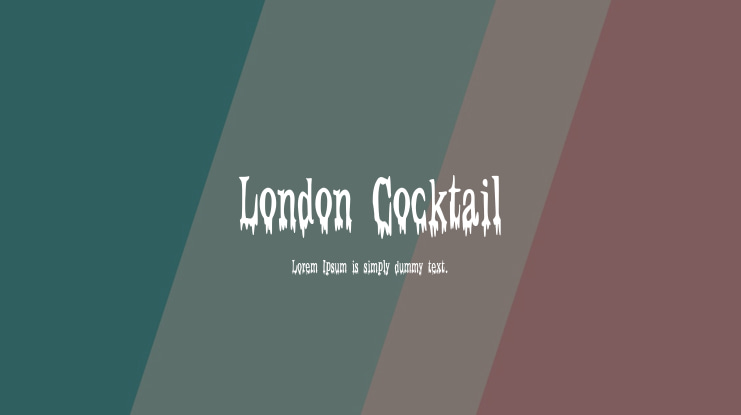 London Cocktail Font