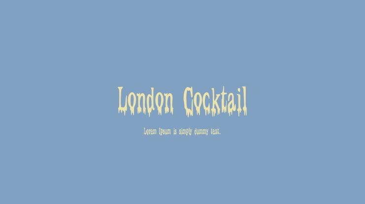 London Cocktail Font