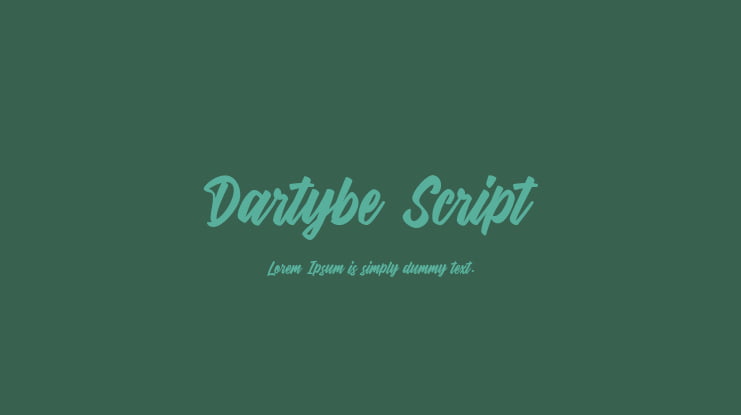 Dartybe Script Font