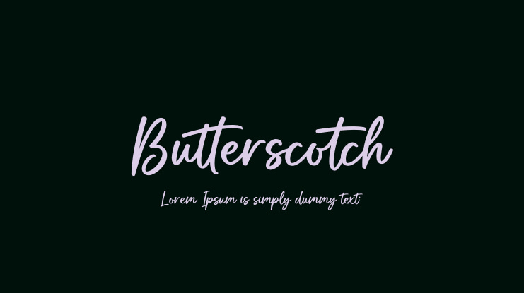 Butterscotch Font
