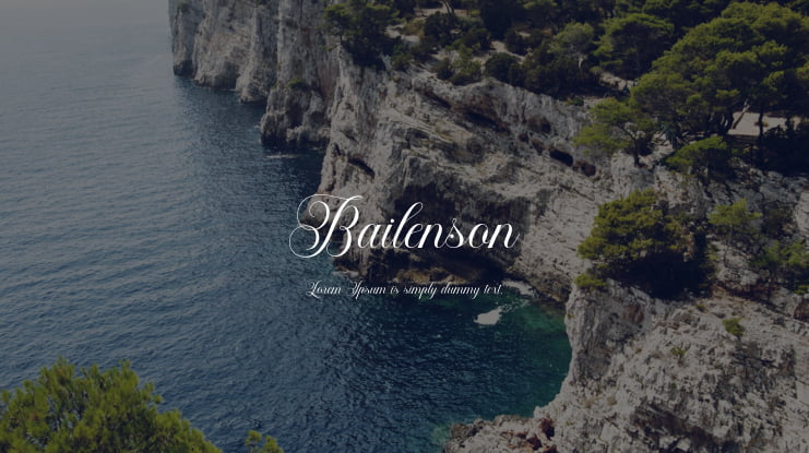 Bailenson Font