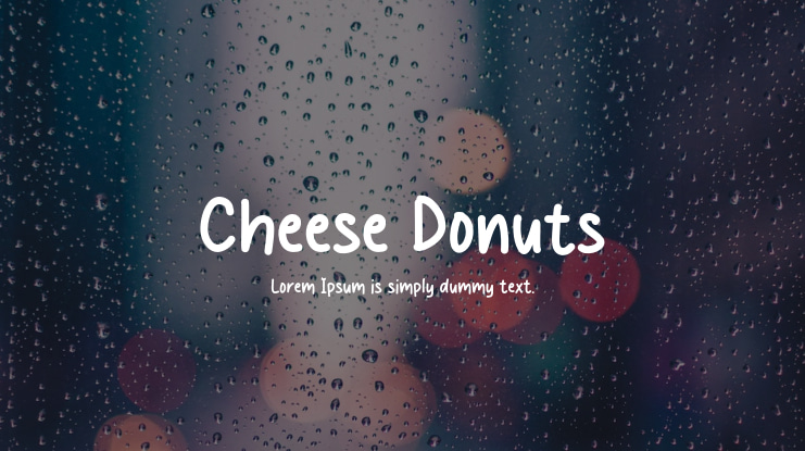 Cheese Donuts Font