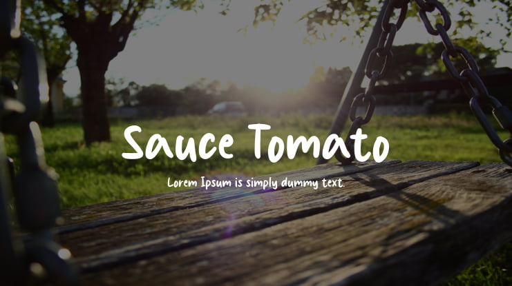 Sauce Tomato Font