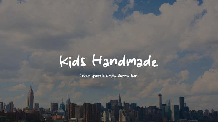 Kids Handmade Font