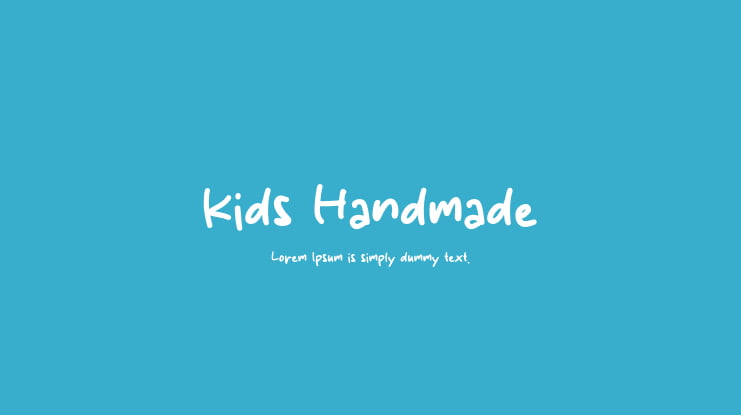 Kids Handmade Font