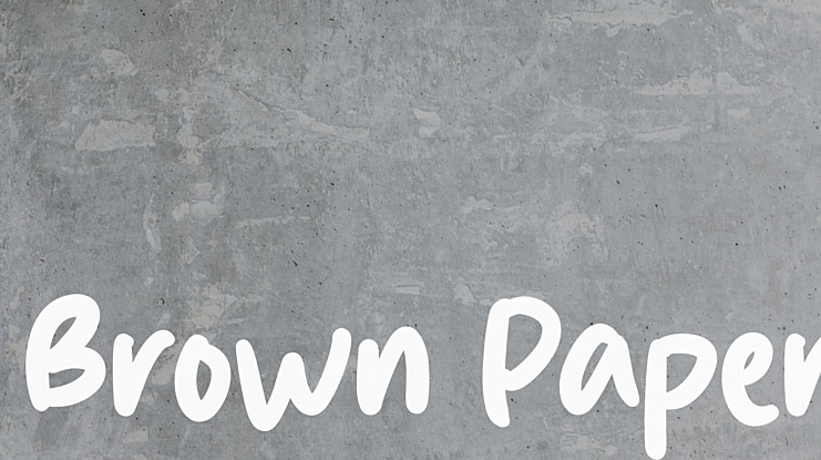 Brown Paper Font