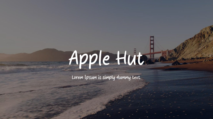 Apple Hut Font