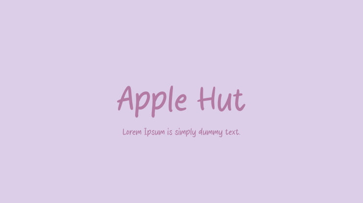 Apple Hut Font