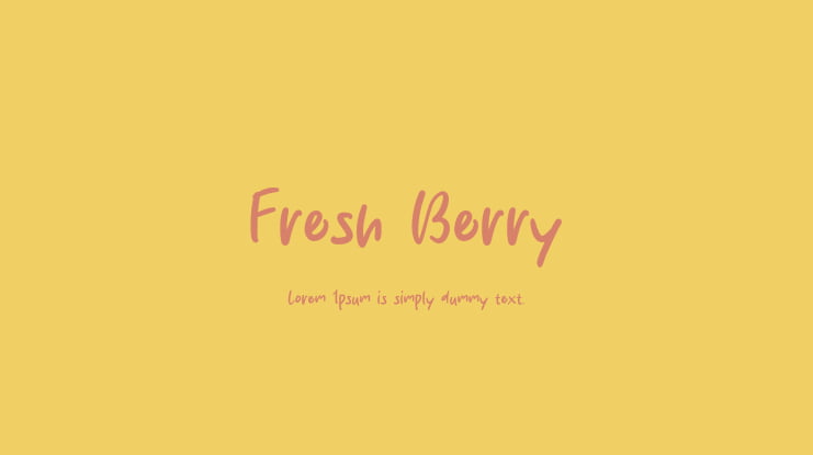 Fresh Berry Font