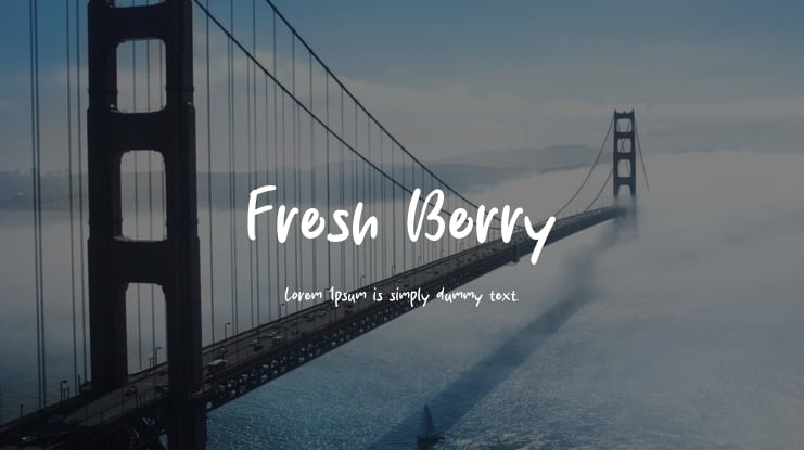 Fresh Berry Font