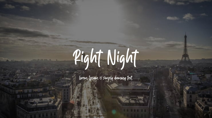 Right Night Font