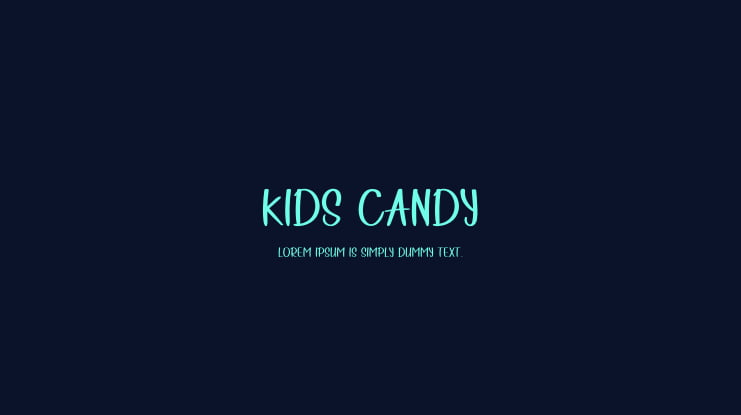 Kids Candy Font