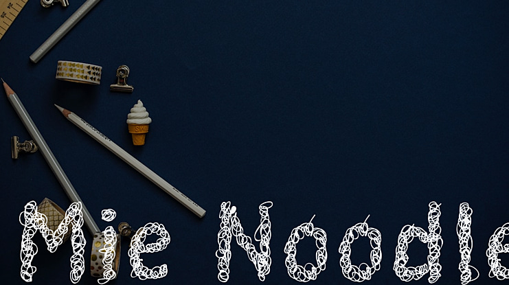 Mie Noodle Font