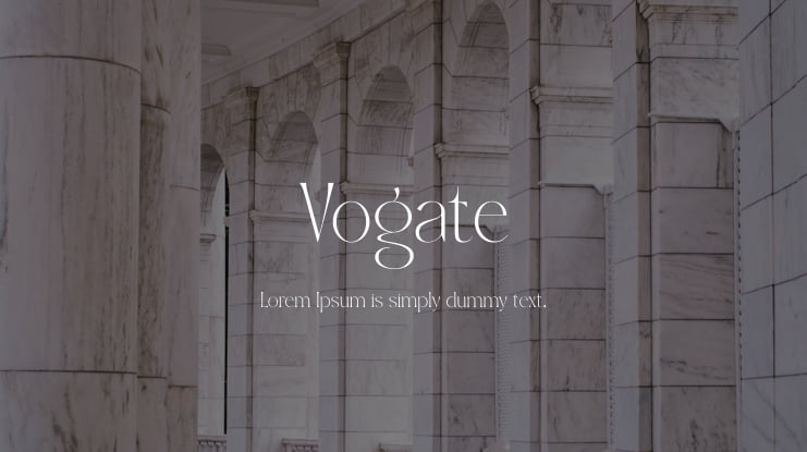 Vogate Font