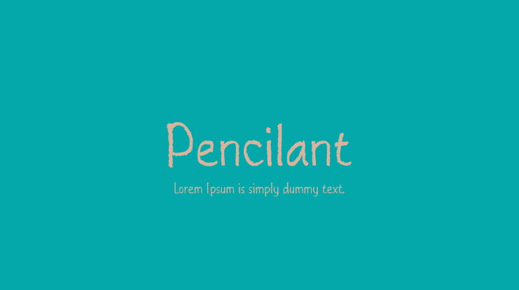 Pencilant Font