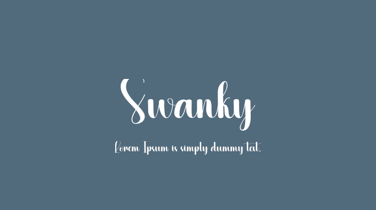 Swanky Font
