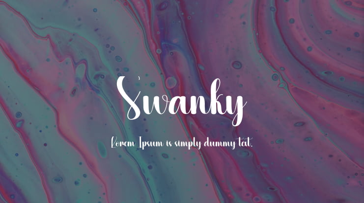 Swanky Font
