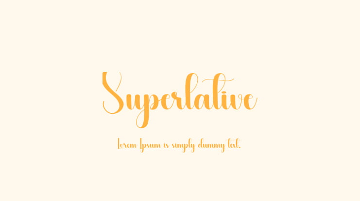 Superlative Font