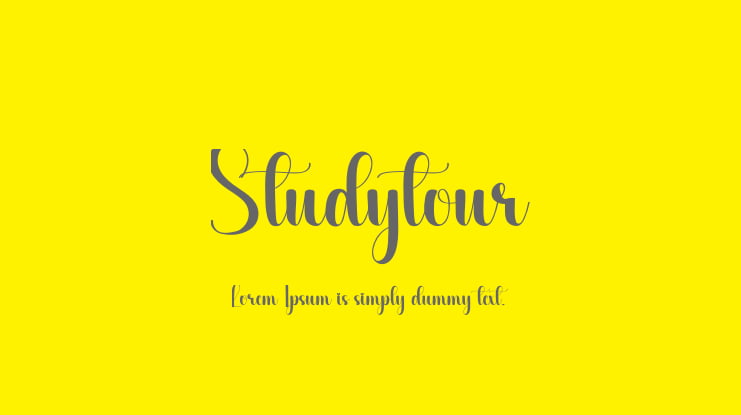 Studytour Font