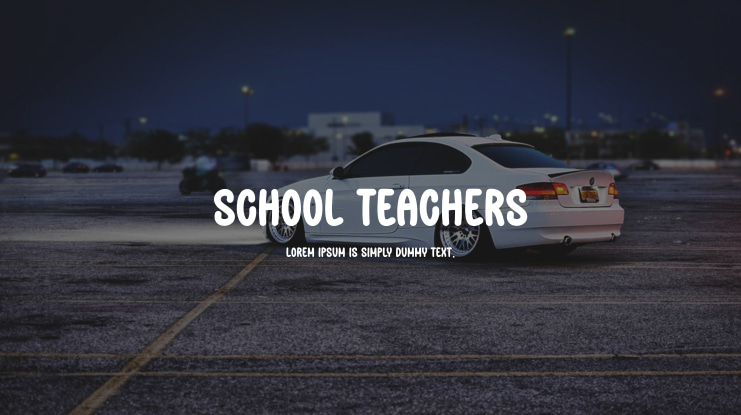 School Teachers Font