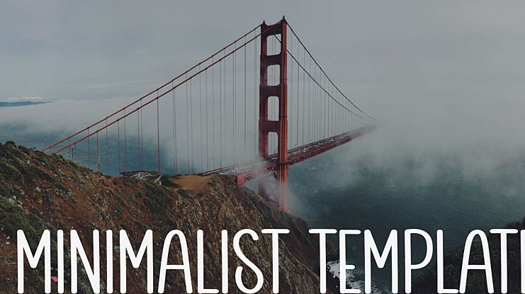 Minimalist Template Font