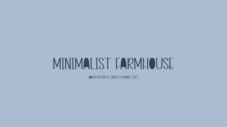 Minimalist Farmhouse Font