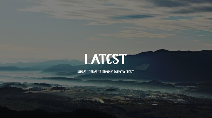 Latest Font