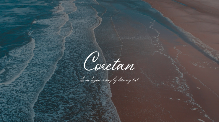 Coretan Font Family
