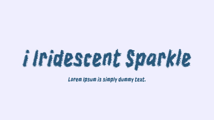 i Iridescent Sparkle Font