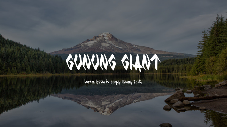 GUNUNG GIANT Font
