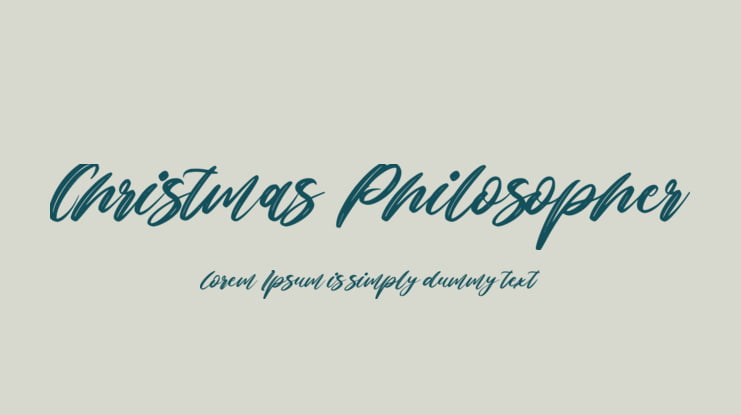 Christmas Philosopher Font