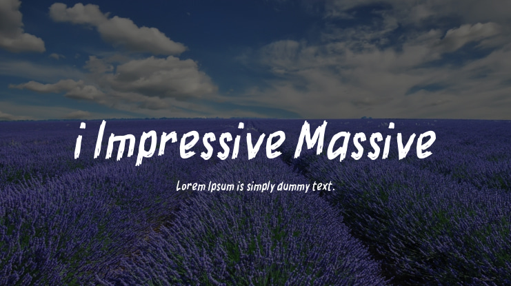 i Impressive Massive Font