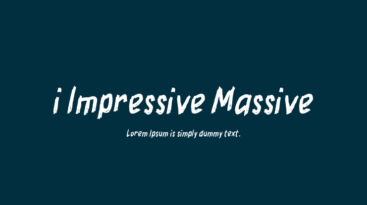 i Impressive Massive Font