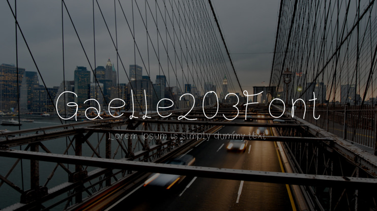 Gaelle203Font Font