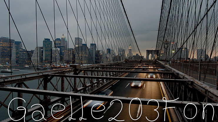 Gaelle203Font Font