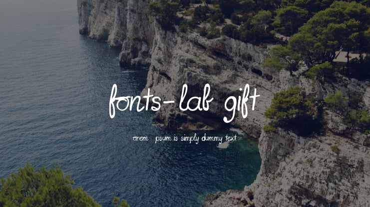 fonts-lab gift Font