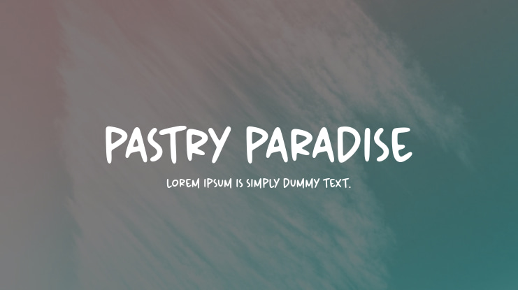 Pastry Paradise Font