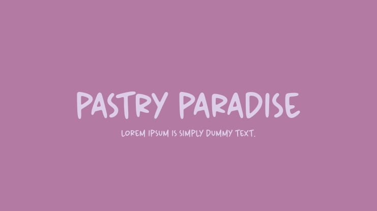 Pastry Paradise Font