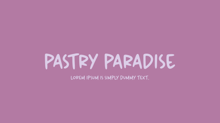 Pastry Paradise Font