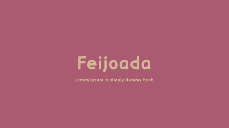 Feijoada Font