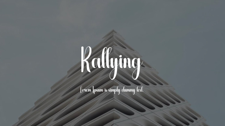 Rallying Font