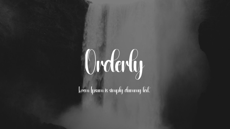 Orderly Font