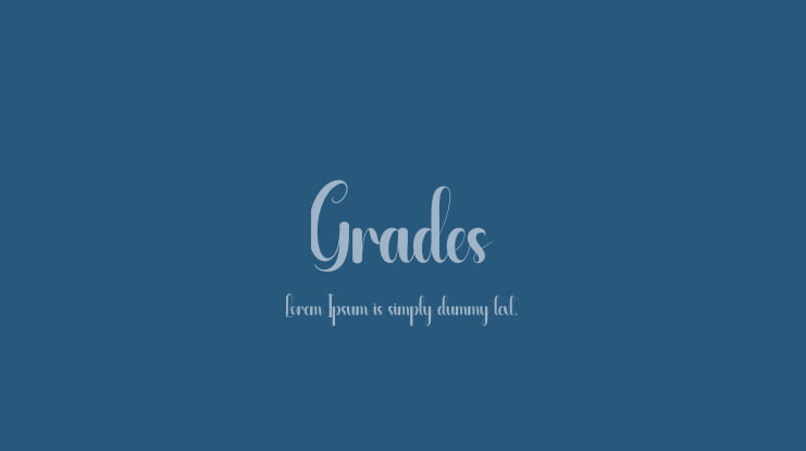 Grades Font