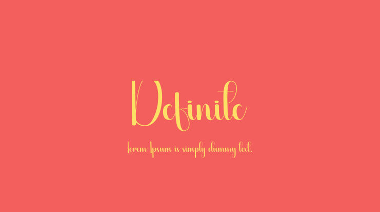 Definite Font