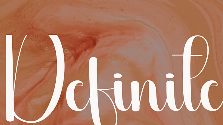 Definite Font